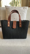 Load image into Gallery viewer, New Mini Black - Camel Leather Handles and Closure
