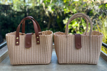 Load image into Gallery viewer, New Mini Crema Tote / Magnetic Leather Snap Closure
