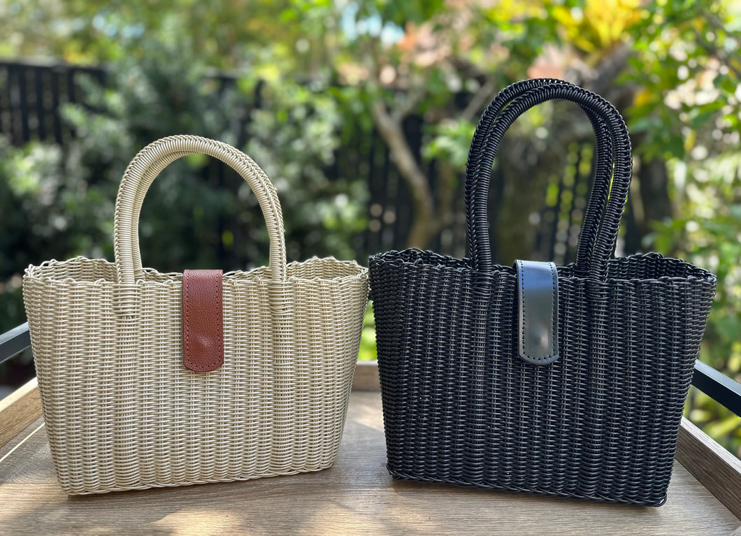 NEW Mini Crema Tote / Magnetic Leather Snap Closure