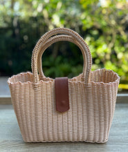 Load image into Gallery viewer, New Mini Crema Tote / Magnetic Leather Snap Closure
