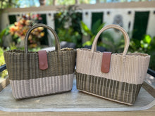Load image into Gallery viewer, NEW Mini Copper Crema Bag/ Leather Magnetic Snap Closure.
