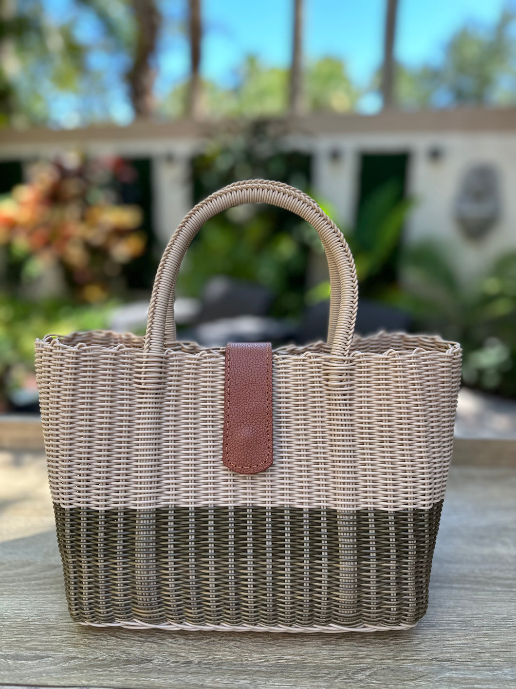 NEW Mini Crema Copper  Bag/ Magnetic Leather Snap Closure