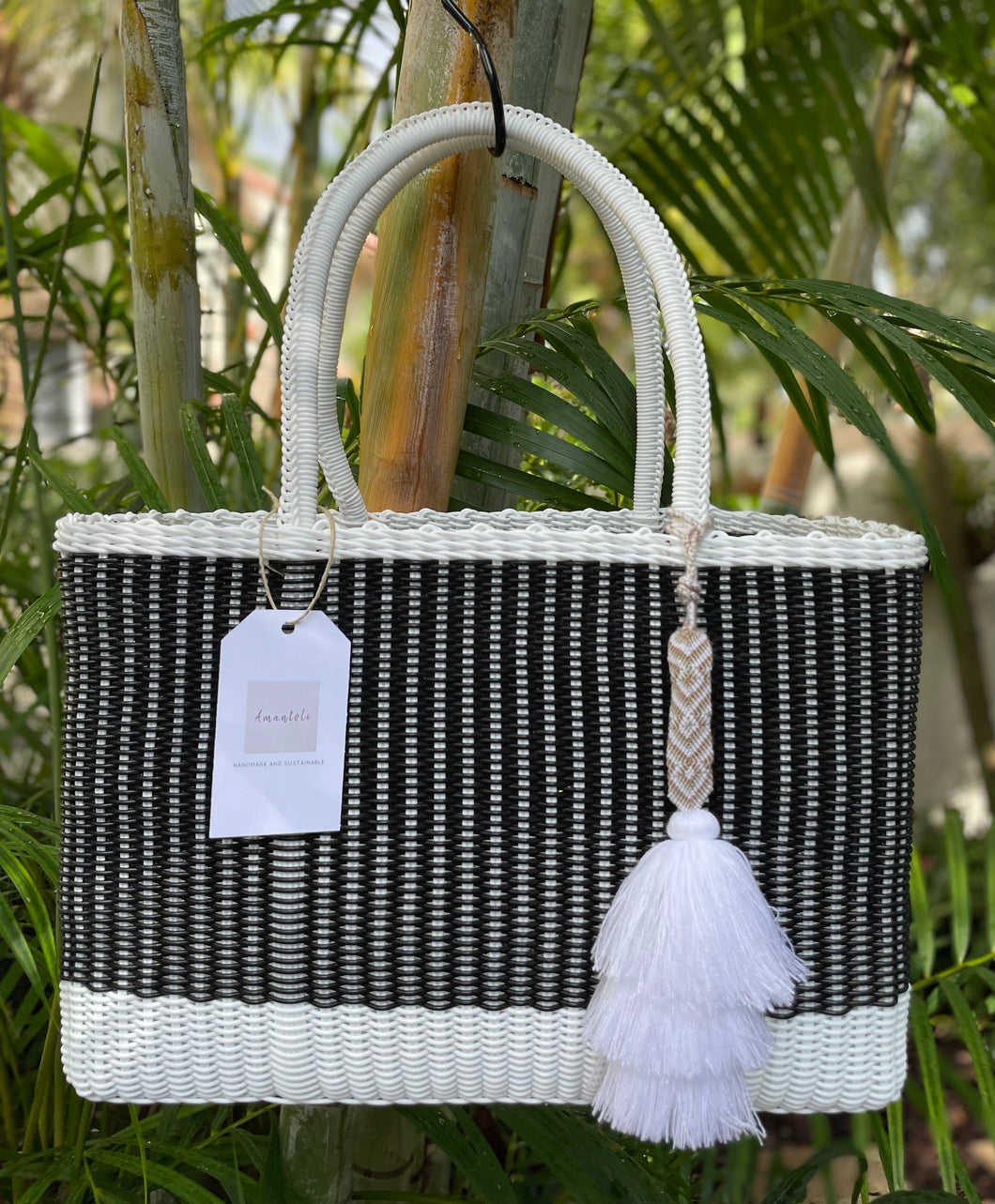 New Everyday Black and White Tote Bag