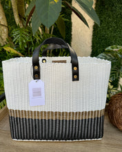 Load image into Gallery viewer, New Tall White Oro Black Trio / Real Black Leather Handles
