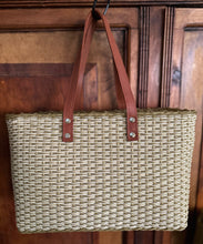 Load image into Gallery viewer, NEW Crema Triple Weave Bag with Long Genuine Leather Strap
