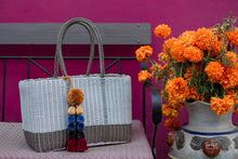 Load image into Gallery viewer, NEW Fully lined Everyday White Champagne Tote Bag
