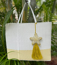 Load image into Gallery viewer, New Large Crema White Beach Bag With Braided Handles
