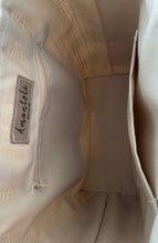 Load image into Gallery viewer, Fully Lined Everyday Champagne/ White Lines Tote Bag.
