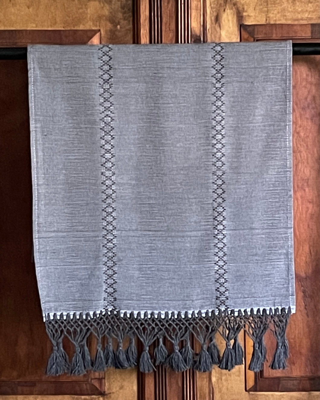 Isthmus Steel Gray Table Runner