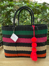 Load image into Gallery viewer, X-Large Black Rainbow Tote Bag
