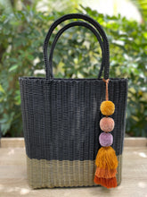 Load image into Gallery viewer, Black With Gold Base Tall Tote Bag ( 2 Styles Fully Lined or Unlined )      Coming back soon
