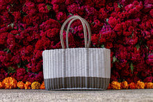 Load image into Gallery viewer, White/ Champagne base Tote Bag
